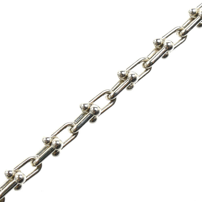 TIFFANY&Co. ティファニー シルバー925 ハードウェア マイクロリンク ブレスレット 7.3g 19.5cm ダブルエクストララージ ユニセックス【中古】