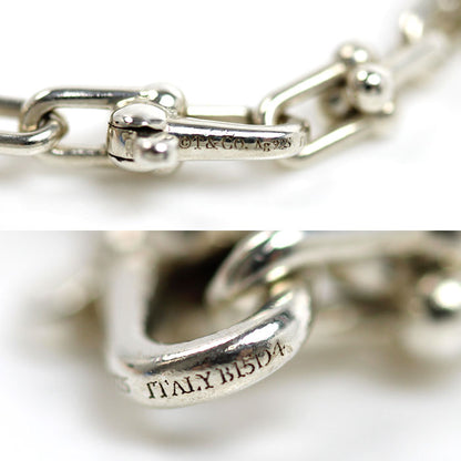 TIFFANY&Co. ティファニー シルバー925 ハードウェア マイクロリンク ブレスレット 7.4g 19.5cm ダブルエクストララージ ユニセックス【中古】