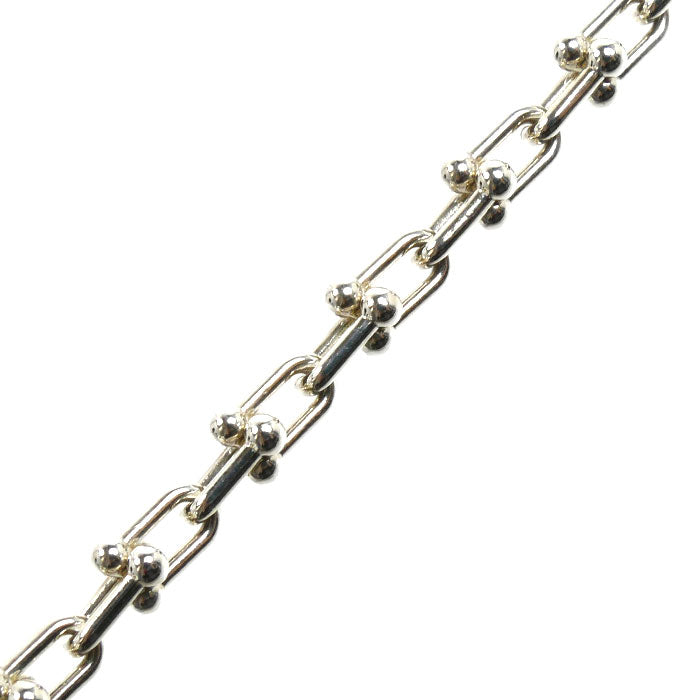 TIFFANY&Co. ティファニー シルバー925 ハードウェア マイクロリンク ブレスレット 7.4g 19.5cm ダブルエクストララージ ユニセックス【中古】
