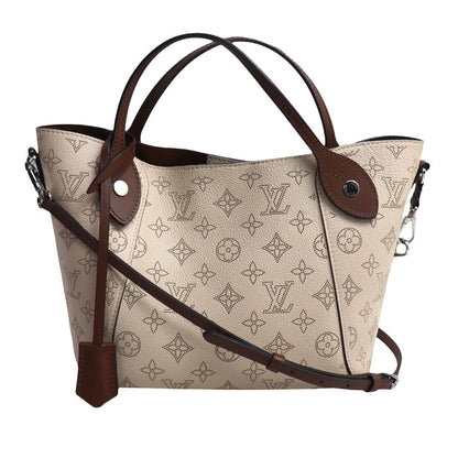 LOUIS VUITTON ルイ・ヴィトン ヒナPM 2Wayショルダーバッグ マヒナ ベージュ ブラウン M55551 IC レディース【中古】