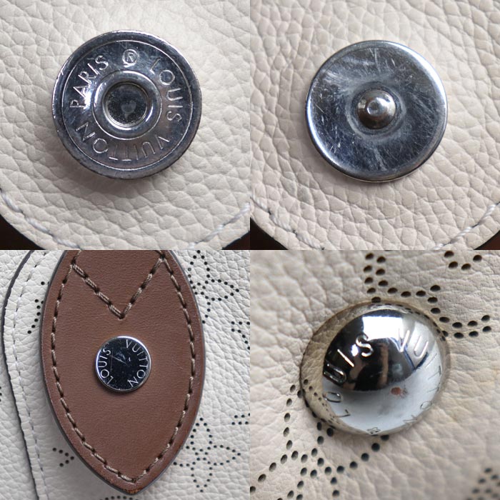 LOUIS VUITTON ルイ・ヴィトン ヒナPM 2Wayショルダーバッグ マヒナ ベージュ ブラウン M55551 IC レディース【中古】