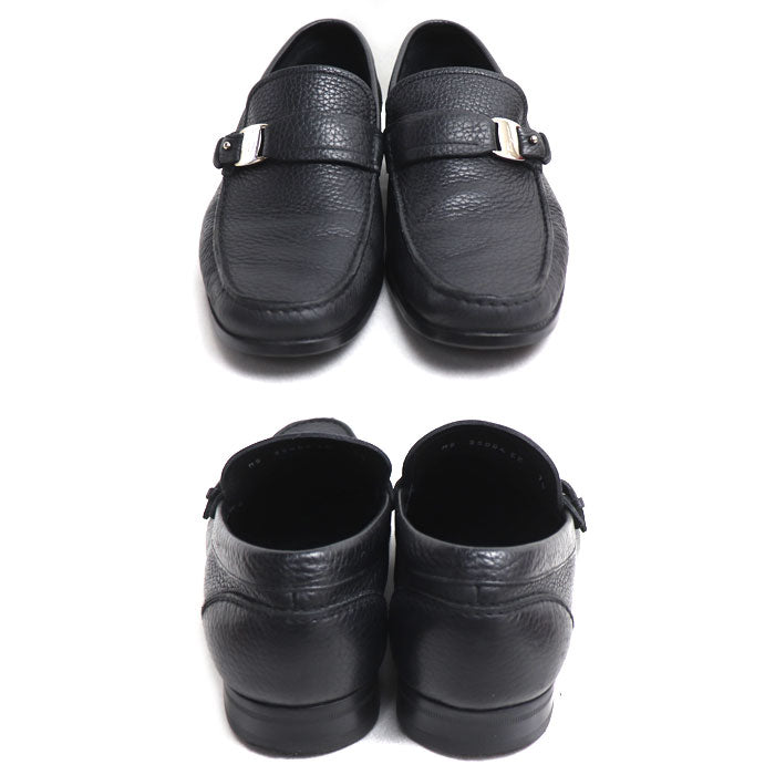 Salvatore Ferragamo サルヴァトーレフェラガモ ヴァラ ローファー ブラック 
7 1/2 EE 25.5cm メンズ【中古】