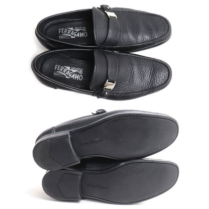 Salvatore Ferragamo サルヴァトーレフェラガモ ヴァラ ローファー ブラック 
7 1/2 EE 25.5cm メンズ【中古】