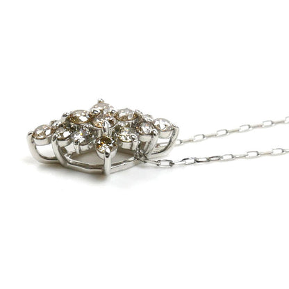 Pt950/900 ネックレス ダイヤモンド0.30ct 1.6g ～45cm レディース【中古】