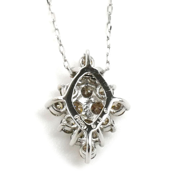 Pt950/900 ネックレス ダイヤモンド0.30ct 1.6g ～45cm レディース【中古】