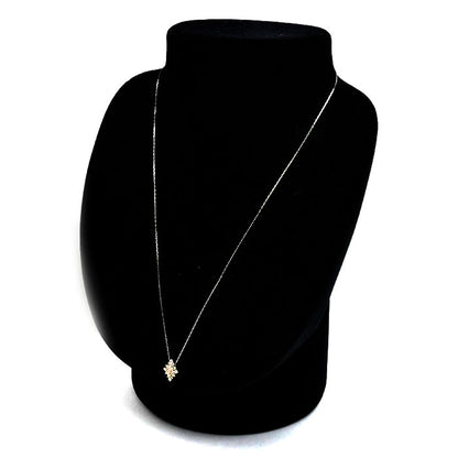 Pt950/900 ネックレス ダイヤモンド0.30ct 1.6g ～45cm レディース【中古】