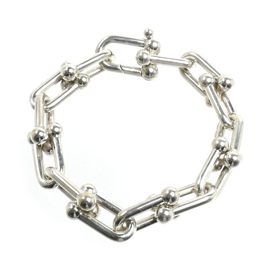 TIFFANY&Co. ティファニー シルバー925 ラージリンク ハードウェア ブレスレット 60153091 63.3g ミディアム ユニセックス【中古】