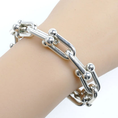 TIFFANY&Co. ティファニー シルバー925 ラージリンク ハードウェア ブレスレット 60153091 63.3g ミディアム ユニセックス【中古】