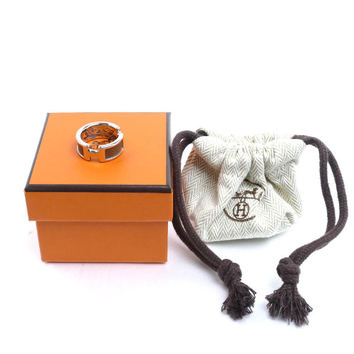 HERMES エルメス GP レザー オランプPM リング・指輪 H500058FK18 16号 ユニセックス【中古】