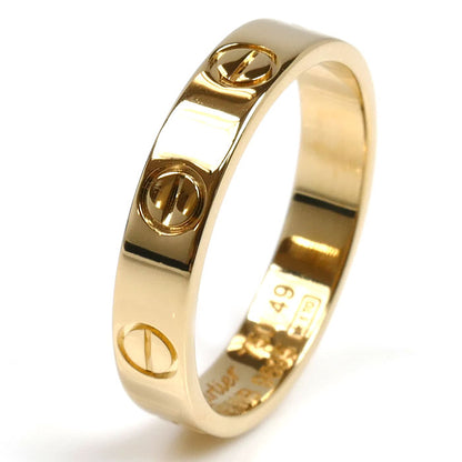 CARTIER カルティエ K18YG イエローゴールド ミニラブ リング・指輪 B4085049 9号 49 2.9g レディース【中古】【美品】