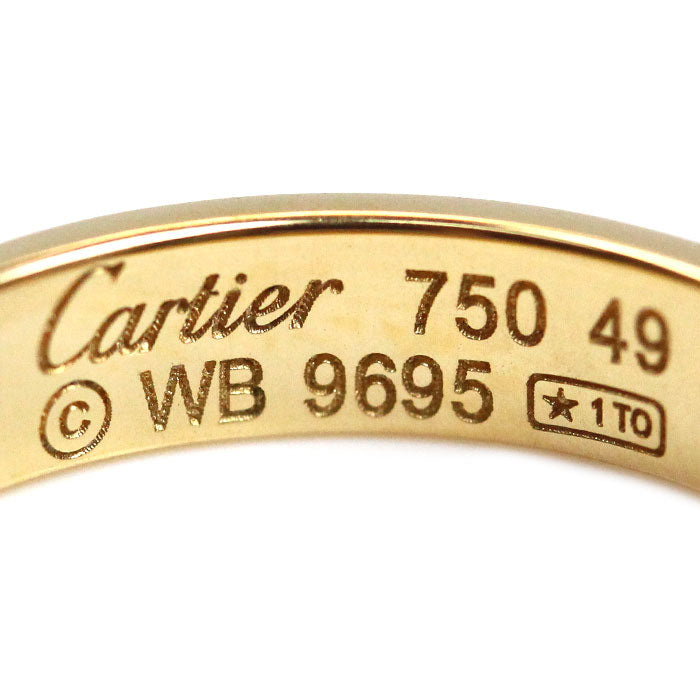CARTIER カルティエ K18YG イエローゴールド ミニラブ リング・指輪 B4085049 9号 49 2.9g レディース【中古】【美品】