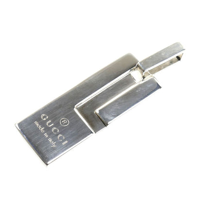 GUCCI グッチ シルバー925 Gロゴ プレート ペンダントトップ 9.1g ユニセックス【中古】