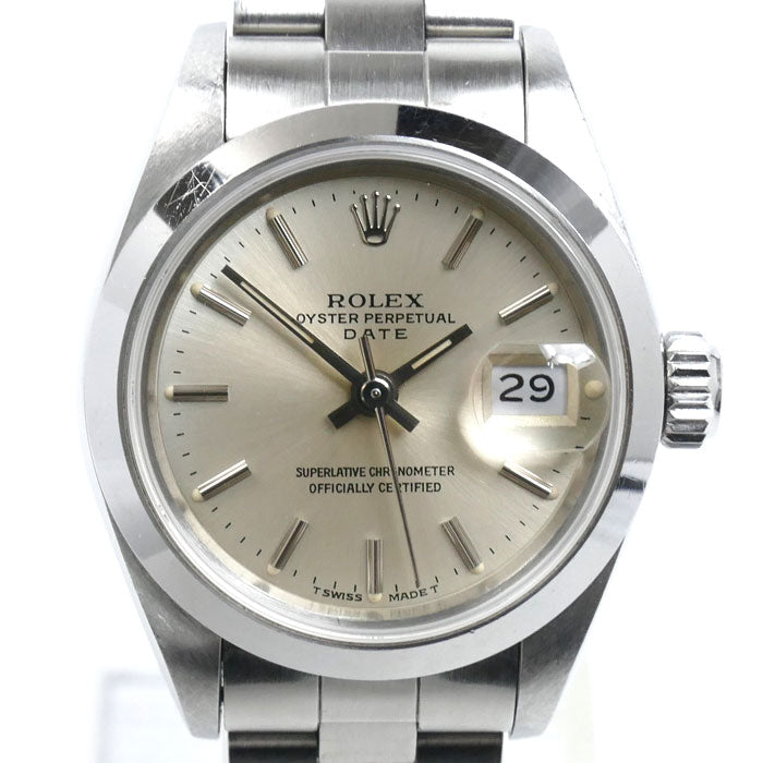 ROLEX ロレックス オイスターパーペチュアルデイト 腕時計 自動巻き 69160 X番 レディース【中古】