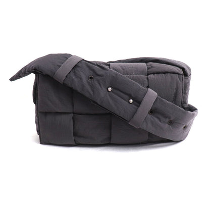 BOTTEGAVENETA ボッテガヴェネタ パデットテック カセット ショルダーバッグ ダークグレー 628951 ユニセックス【中古】
