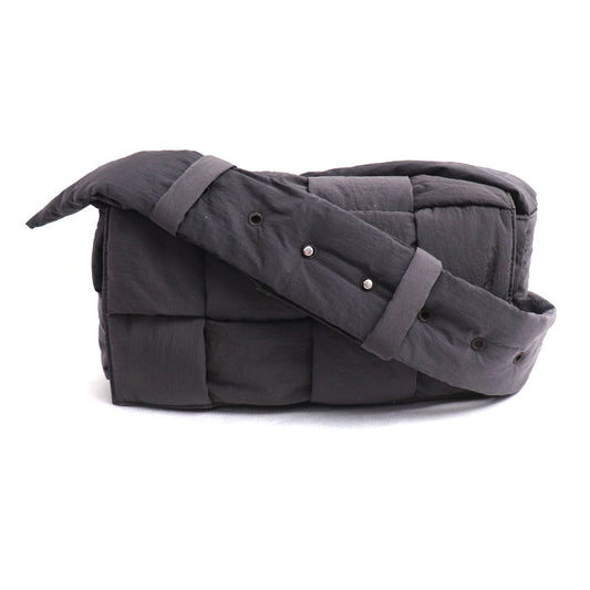 BOTTEGAVENETA ボッテガヴェネタ パデットテック カセット ショルダーバッグ ダークグレー 628951 ユニセックス【中古】
