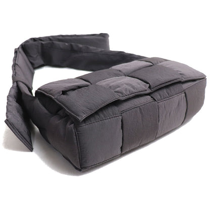 BOTTEGAVENETA ボッテガヴェネタ パデットテック カセット ショルダーバッグ ダークグレー 628951 ユニセックス【中古】