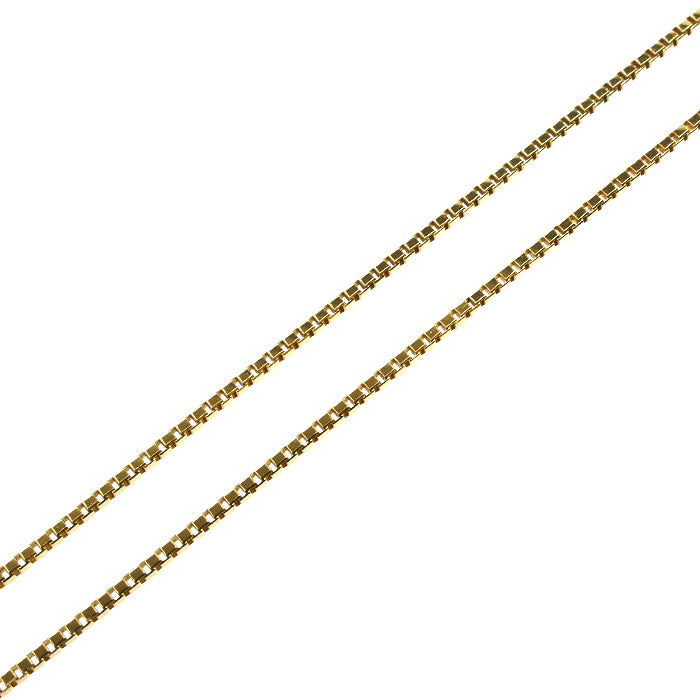 K18YG イエローゴールド ネックレス ベネチアン 3.5g ~50cm レディース【中古】