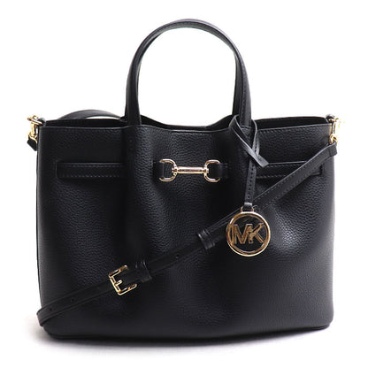 Michael Kors マイケルコース センタージップ サッチェル ミディアム 2Wayショルダーバッグ ブラック 35S5G2ZS3T アウトレット レディース【中古】