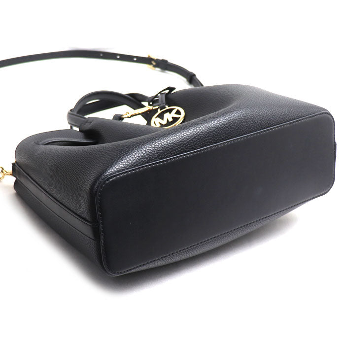 Michael Kors マイケルコース センタージップ サッチェル ミディアム 2Wayショルダーバッグ ブラック 35S5G2ZS3T アウトレット レディース【中古】