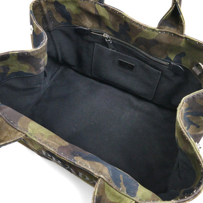 PRADA プラダ カナパ トートバッグ カーキ 迷彩 B2642B レディース【中古】
