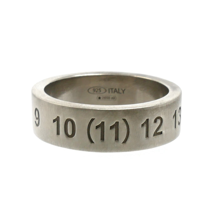 Maison Margiela メゾンマルジェラ シルバー925 ナンバリング ロゴ リング・指輪 SM1UQ0050 17号 8.2g メンズ【中古】