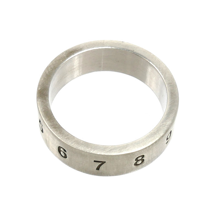 Maison Margiela メゾンマルジェラ シルバー925 ナンバリング ロゴ リング・指輪 SM1UQ0050 17号 8.2g メンズ【中古】
