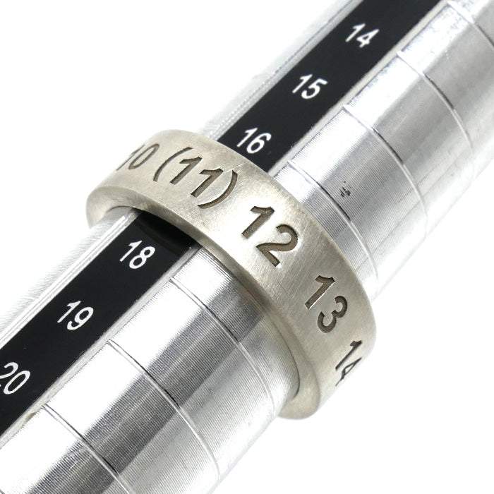 Maison Margiela メゾンマルジェラ シルバー925 ナンバリング ロゴ リング・指輪 SM1UQ0050 17号 8.2g メンズ【中古】