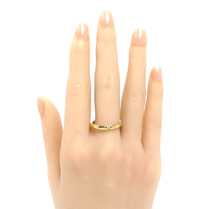 TIFFANY&Co. ティファニー K18YG イエローゴールド スタッキング バンド 1PD リング・指輪 60016281 ダイヤモンド 18号 4.4g メンズ【中古】