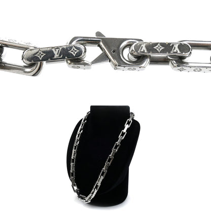 LOUIS VUITTON ルイ・ヴィトン メタル チェーン モノグラム ネックレス M00307 LE1295 54cm メンズ【中古】