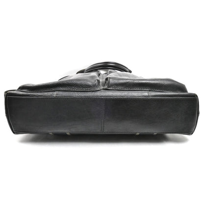 COACH コーチ ヘリテージ ウェブレザーフォルドオーバー 2Wayショルダーバッグ ブラック F70558 メンズ【中古】