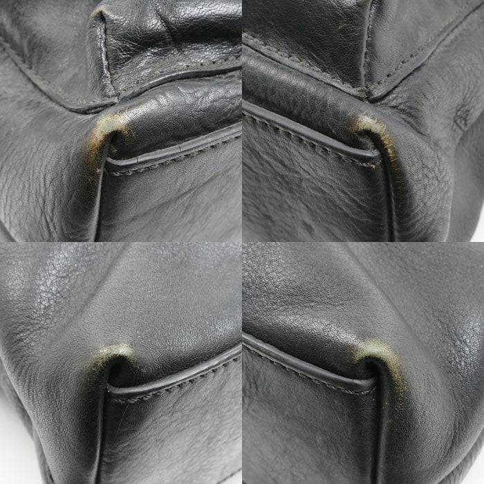 COACH コーチ ヘリテージ ウェブレザーフォルドオーバー 2Wayショルダーバッグ ブラック F70558 メンズ【中古】