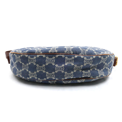 CELINE セリーヌ マカダム デニム ショルダーバッグ レディース【中古】