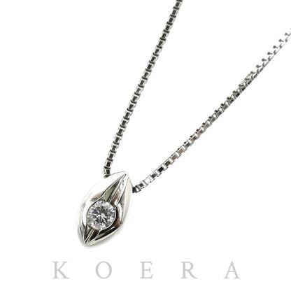 Pt850プラチナ ネックレス ベネチアン ダイヤモンド0.19ct 5.8g 42cm レディース【中古】