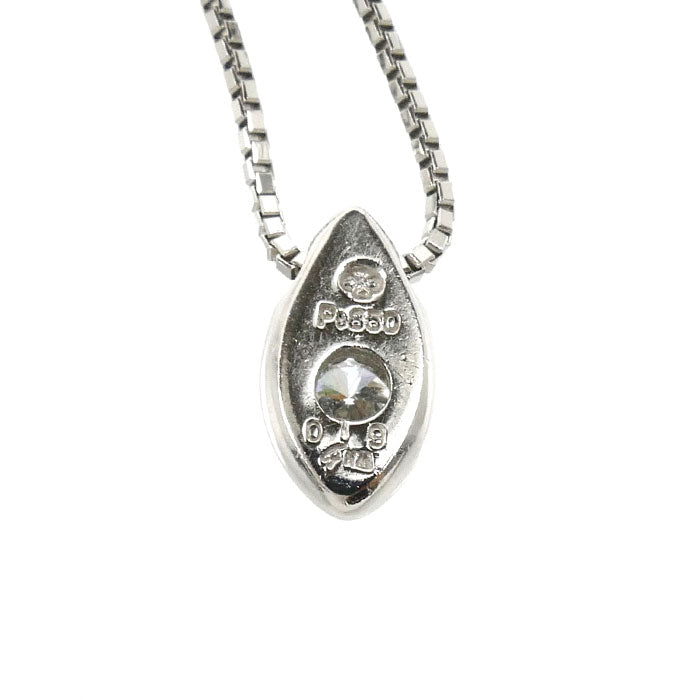 Pt850プラチナ ネックレス ベネチアン ダイヤモンド0.19ct 5.8g 42cm レディース【中古】