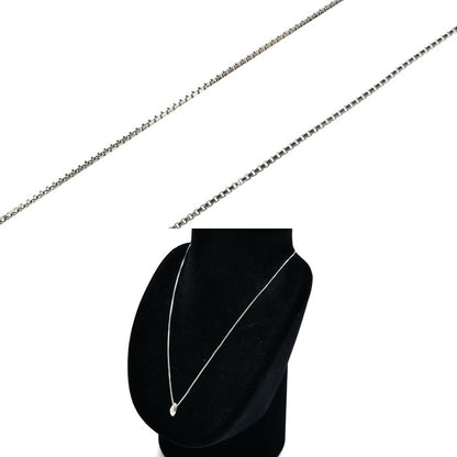 Pt850プラチナ ネックレス ベネチアン ダイヤモンド0.19ct 5.8g 42cm レディース【中古】