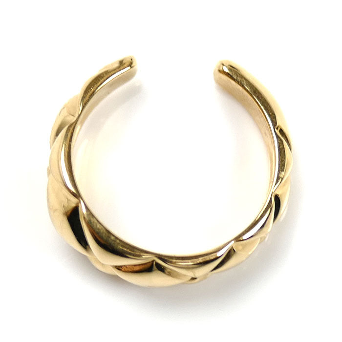 K18YG イエローゴールド イヤーカフ 月甲 イヤリング 2.0g 片耳 レディース【中古】【美品】