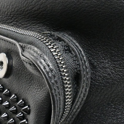 Christian Louboutin クリスチャンルブタン ブラック スタッズ バックパック リュック・デイパック ブラック 訳アリ【中古】