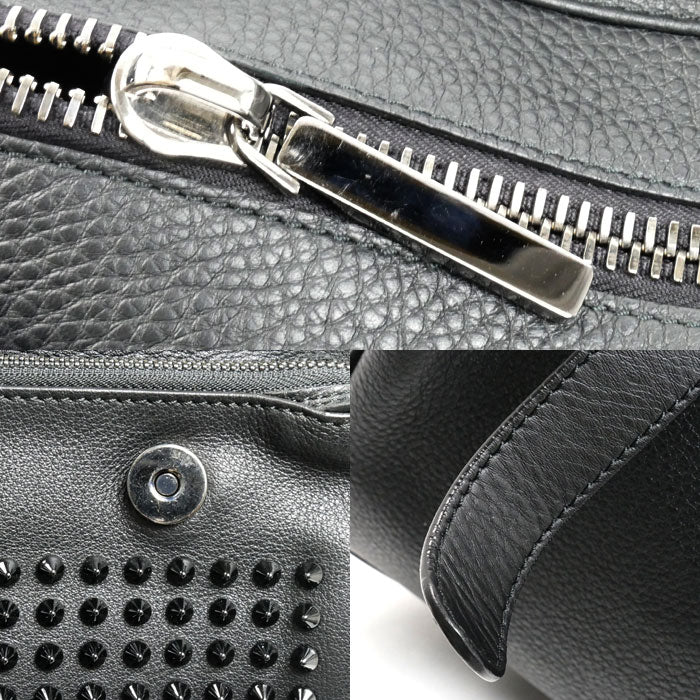 Christian Louboutin クリスチャンルブタン ブラック スタッズ バックパック リュック・デイパック ブラック 訳アリ【中古】