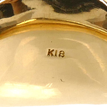 K18YG イエローゴールド 印台 リング・指輪 22号 24.9g メンズ【中古】