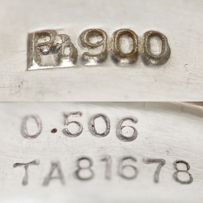 Pt900プラチナ リング・指輪 ダイヤモンド0.506ct 20号 13.0g メンズ【中古】