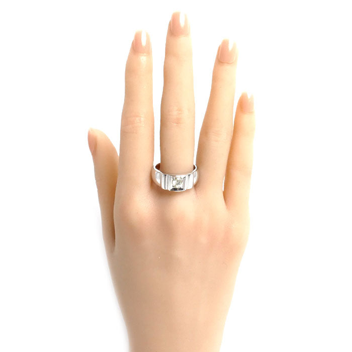 Pt900プラチナ リング・指輪 ダイヤモンド0.506ct 20号 13.0g メンズ【中古】