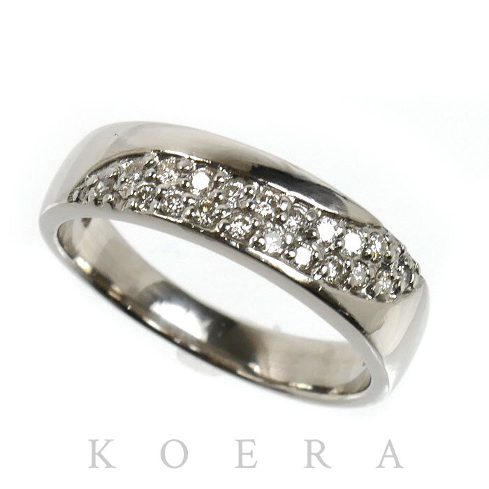 Pt900プラチナ リング・指輪 ダイヤモンド0.20ct 11号 4.8g レディース【中古】