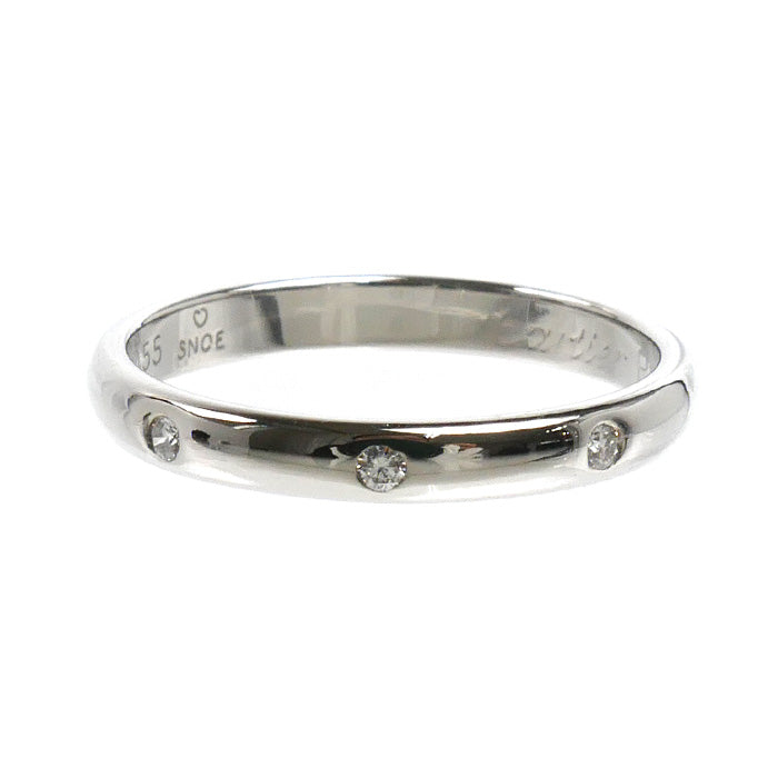 CARTIER カルティエ Pt950プラチナ 1895 ウェディング 3PD リング・指輪 B4058349 ダイヤモンド 9号 49 2.7g レディース【中古】【美品】