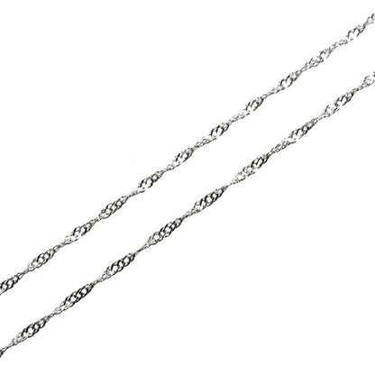 Pt850プラチナ ネックレス スクリュー 0.9g 51cm レディース【中古】