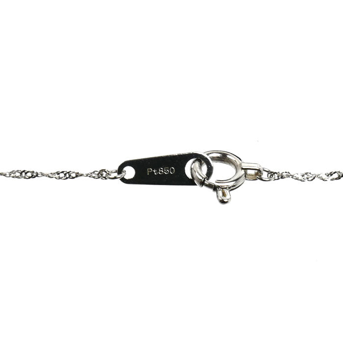 Pt850プラチナ ネックレス スクリュー 0.9g 51cm レディース【中古】