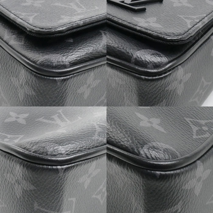 LOUIS VUITTON ルイ・ヴィトン ディストリクトPM NV3 ショルダーバッグ モノグラムエクリプス ブラック M46255 IC メンズ【中古】【美品】