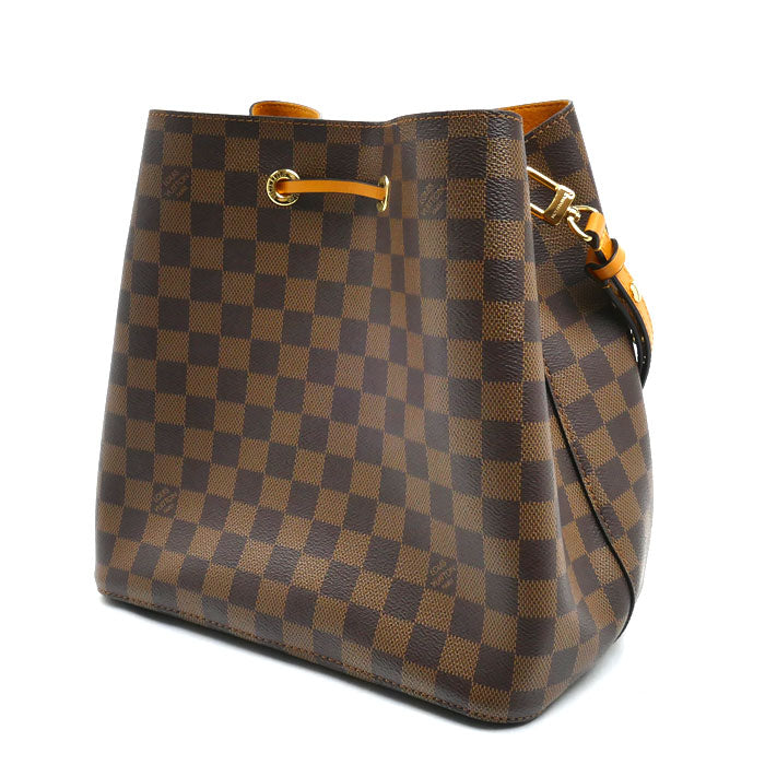 LOUIS VUITTON ルイ・ヴィトン ネオノエ ショルダーバッグ ダミエ エベヌ×サフラン N40213 IC/FK4169 レディース【中古】【美品】