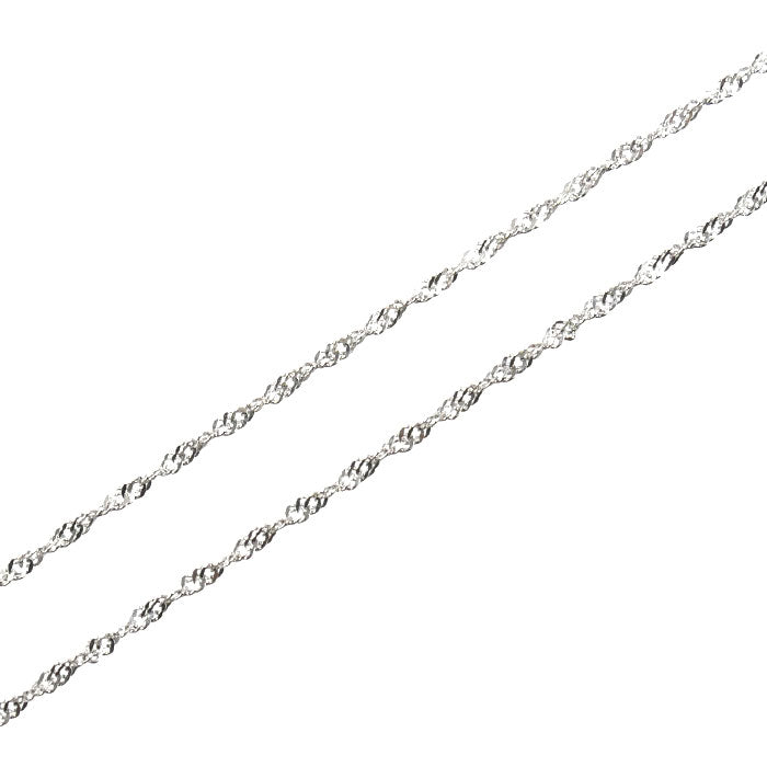 Pt900プラチナ Pt850プラチナ ネックレス ダイヤモンド0.03ct 1.3g 40cm レディース【中古】