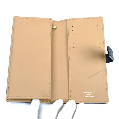 LOUIS VUITTON ルイ・ヴィトン LV ヴェルティカル ウォレット 長財布 トリヨンレザー ブラック M81330 ICチップ ユニセックス【中古】【極美品】