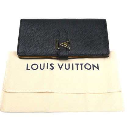 LOUIS VUITTON ルイ・ヴィトン LV ヴェルティカル ウォレット 長財布 トリヨンレザー ブラック M81330 ICチップ ユニセックス【中古】【極美品】